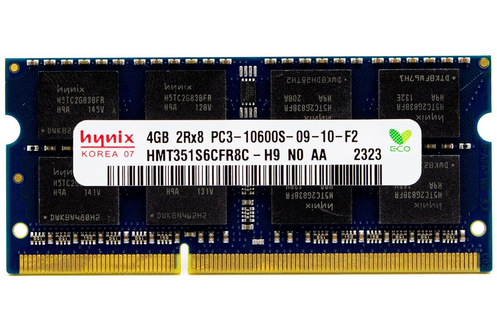 Hynix Оперативная память SODIMM DDR3 4GB PC10600 1333МГц Hynix HMT351S6CFR8C-H9 1x4 ГБ (HMT351S6CFR8C-H9) #1