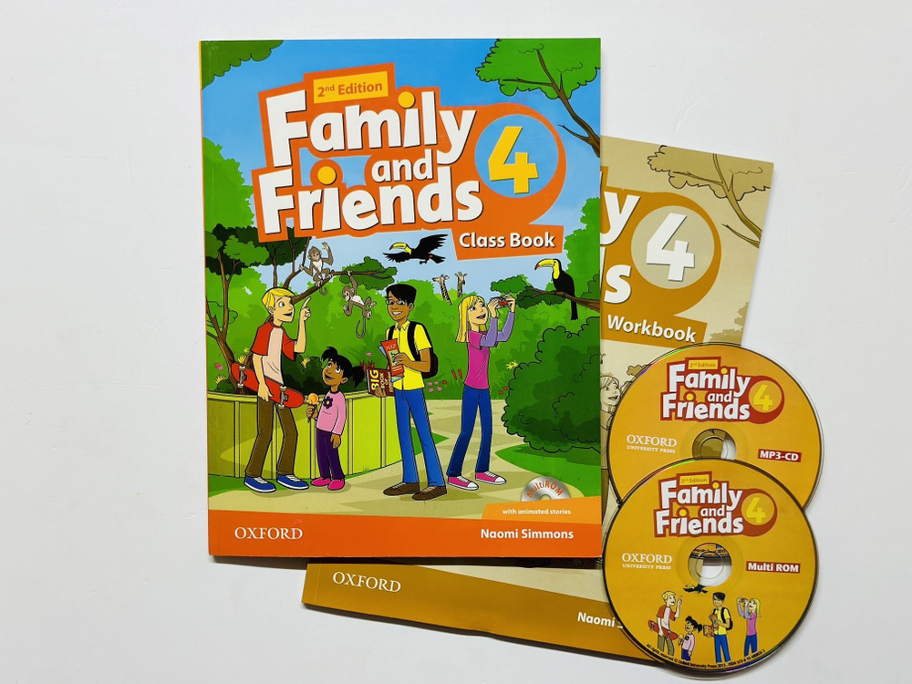 Комплект Family and Friends 4: Class Book + Workbook + CD #1