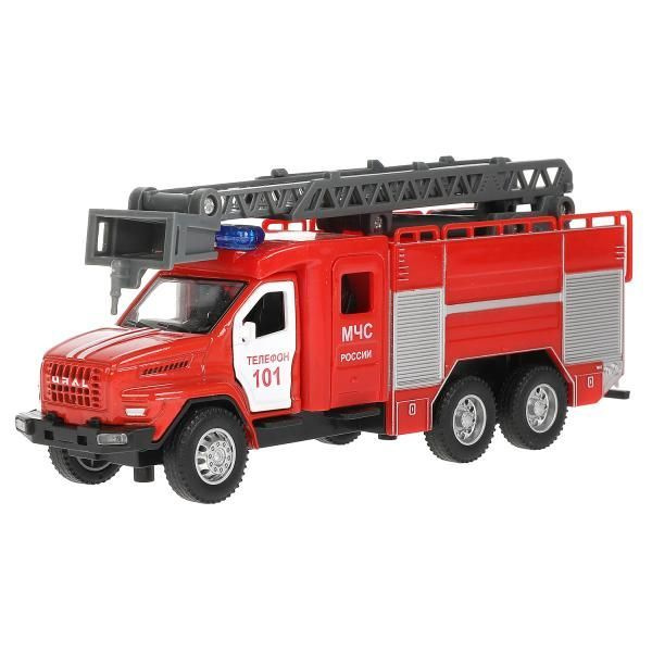 Машинка игрушка детская для мальчика Урал Next Пожарная Технопарк детская металлическая модель коллекционная #1