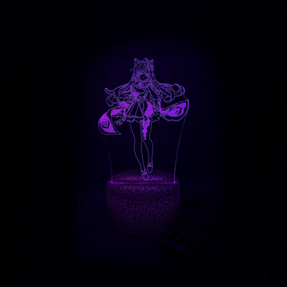 LED 3D ночник Геншин Импакт Кэ Цин "Genshin Impact" #1