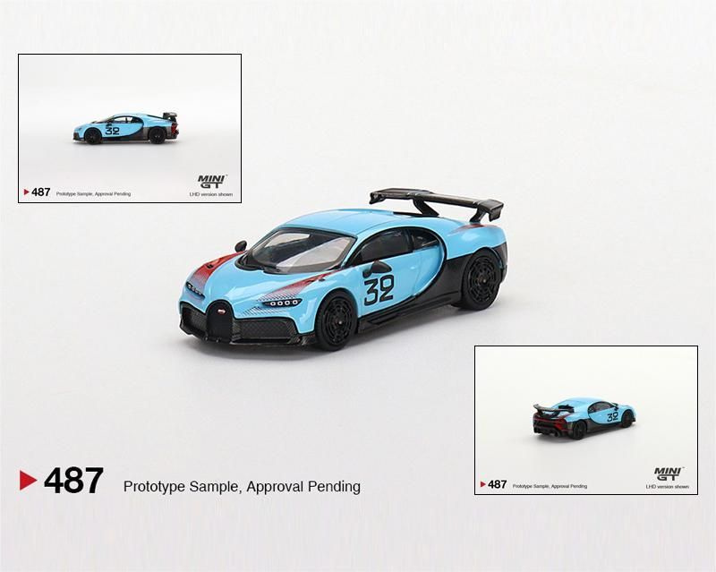 Машинка minigt 1/64 Bugatti Vision Gran Turismo Centodieci Chiron Super Sport Pur Divo Presentation EB110 #1