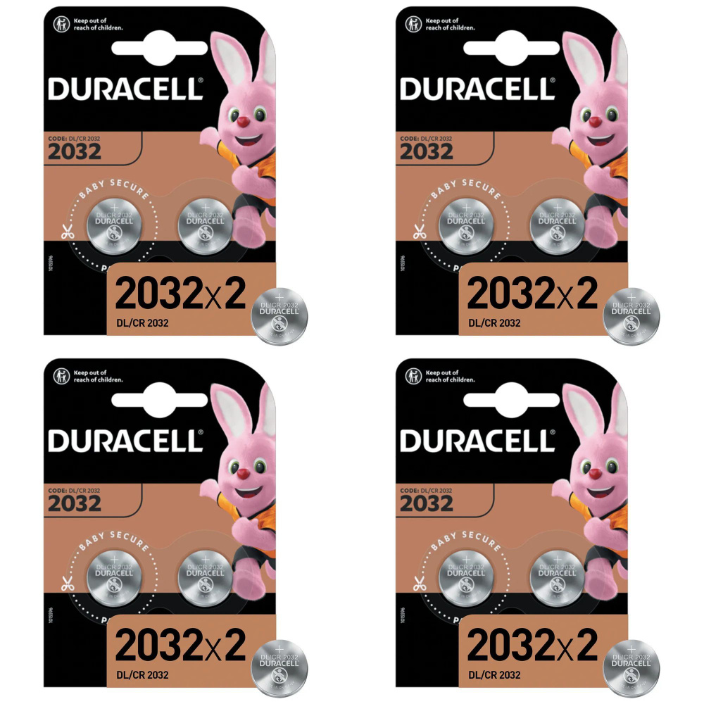 Duracell Батарейка CR2032, Литиевый тип, 1,5 В, 8 шт #1