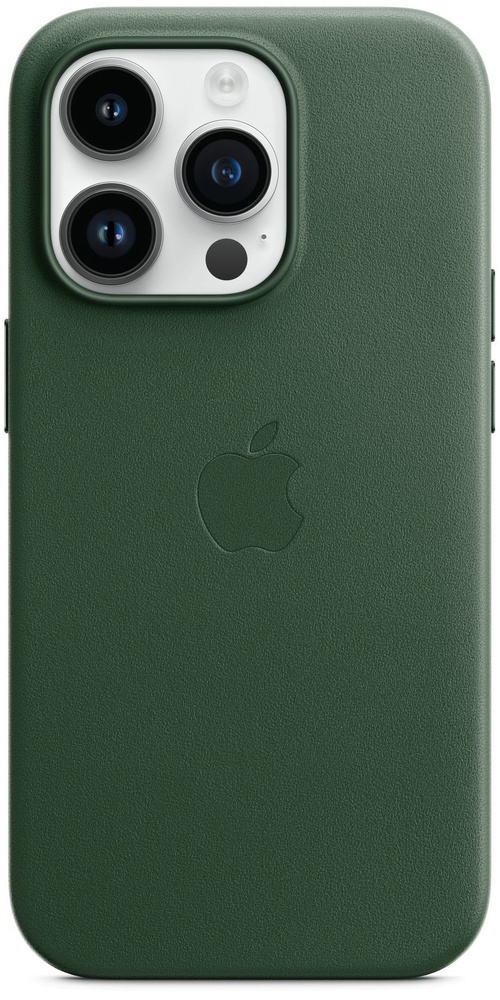 Кожаный чехол для iPhone 15 Pro Max / Leather Case with MagSafe - Evergreen #1