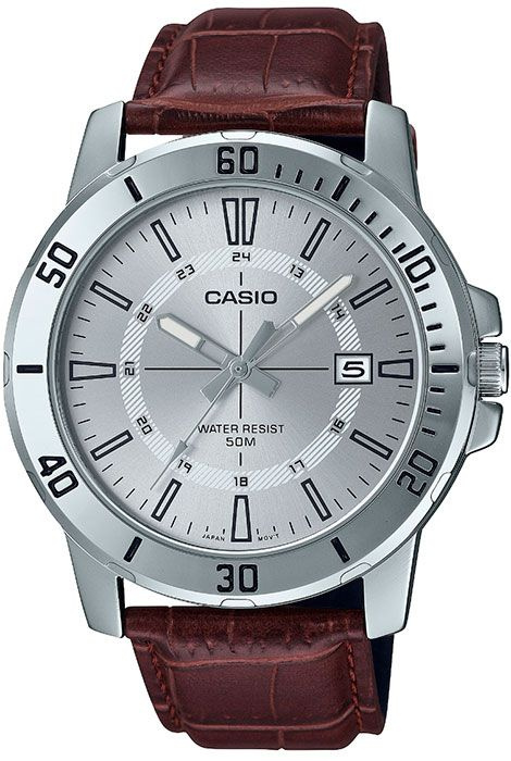Кварцевые мужские наручные часы Casio Collection MTP-VD01L-7C с индикацией текущей даты  #1