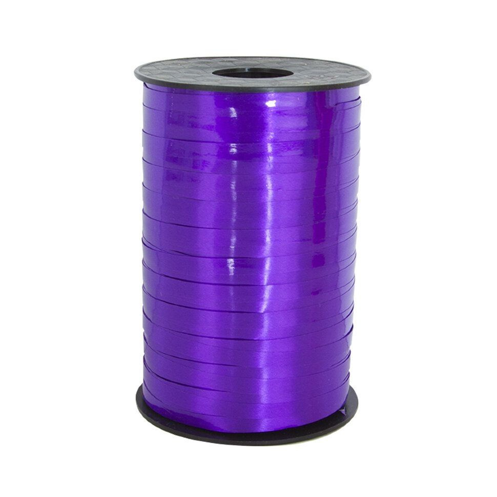Лента полипропиленовая (0,5 см*250 м) Фиолетовый, Лаковый, 1 шт.  #1