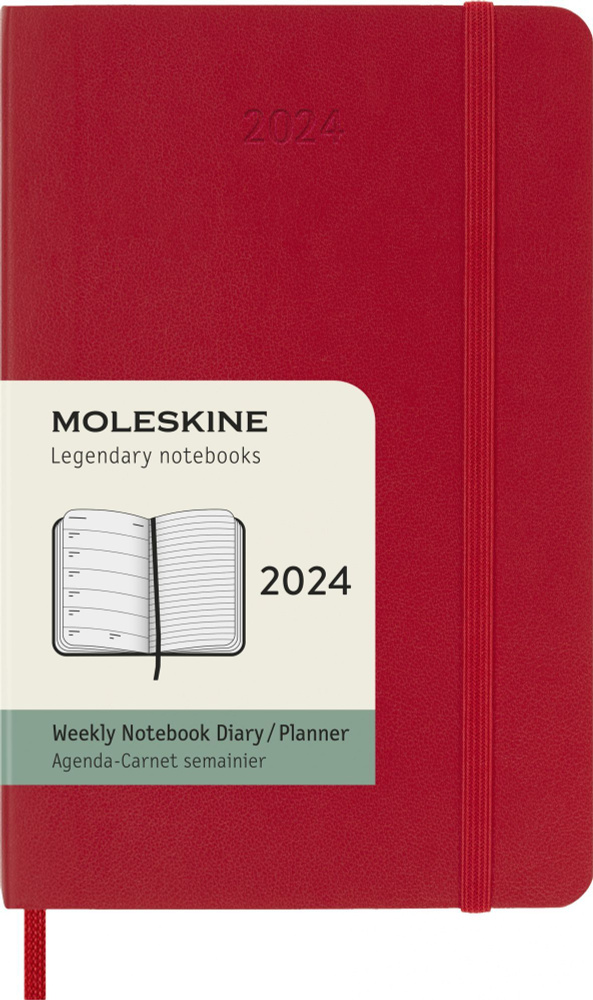 Еженедельник Moleskine CLASSIC SOFT WKNT Pocket 90x140 144 страницы датированный (2024 год) в линейку #1