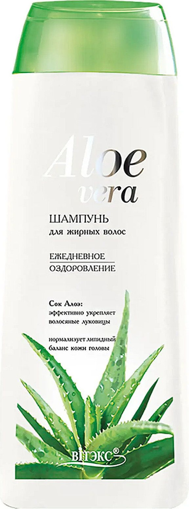 Витэкс Aloe Vera Ежедневное оздоровление Шампунь для жирных волос 500мл / уходовая косметика  #1