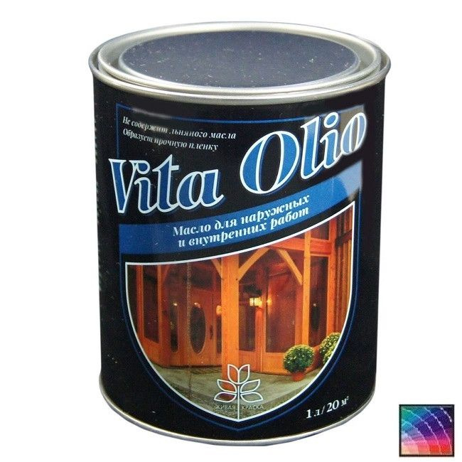 Масло для дерева Vita Olio для наружных и внутренних работ 0,75 л  #1