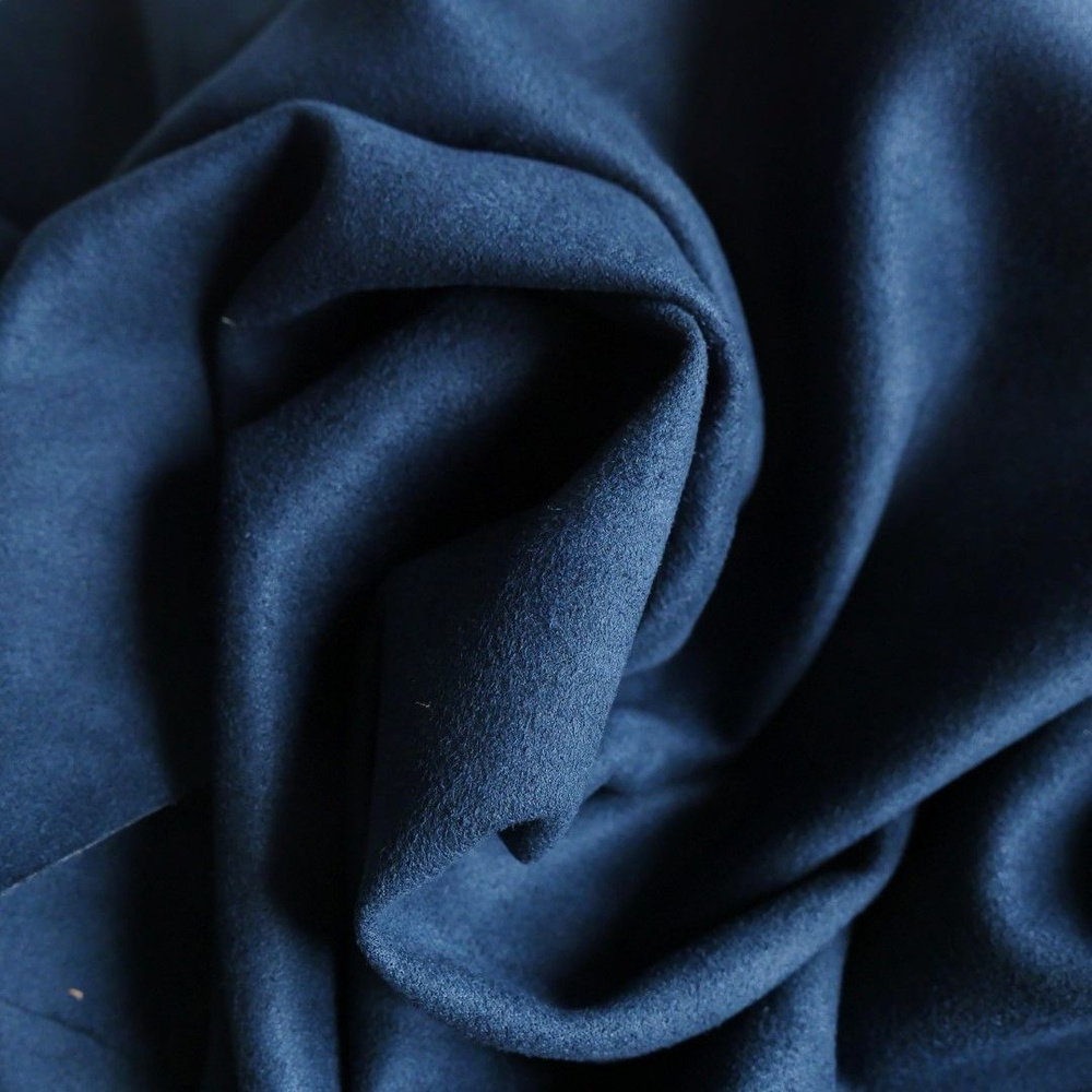 Двусторонняя замша Темно-синий 100 х 140 см ткань для скрапбукинга и рукоделия  #1
