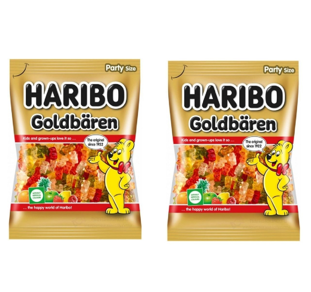 Мармелад Haribo Goldbaren / Медвежата, 2 шт по 175гр #1