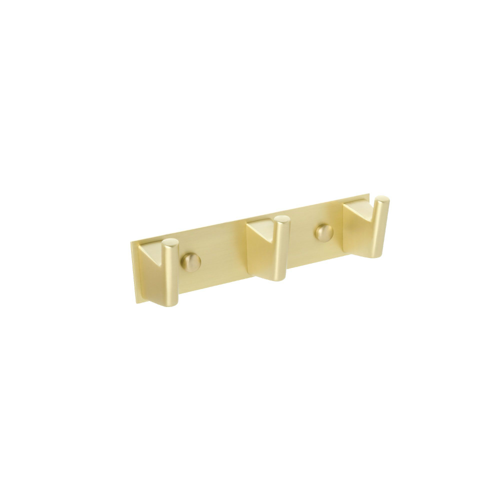 Крючок для ванной Fixsen Trend Gold FX-99005-3 тройной, золотой #1