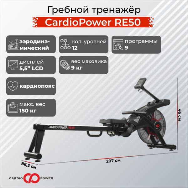 Гребной тренажёр CardioPower RE50 #1