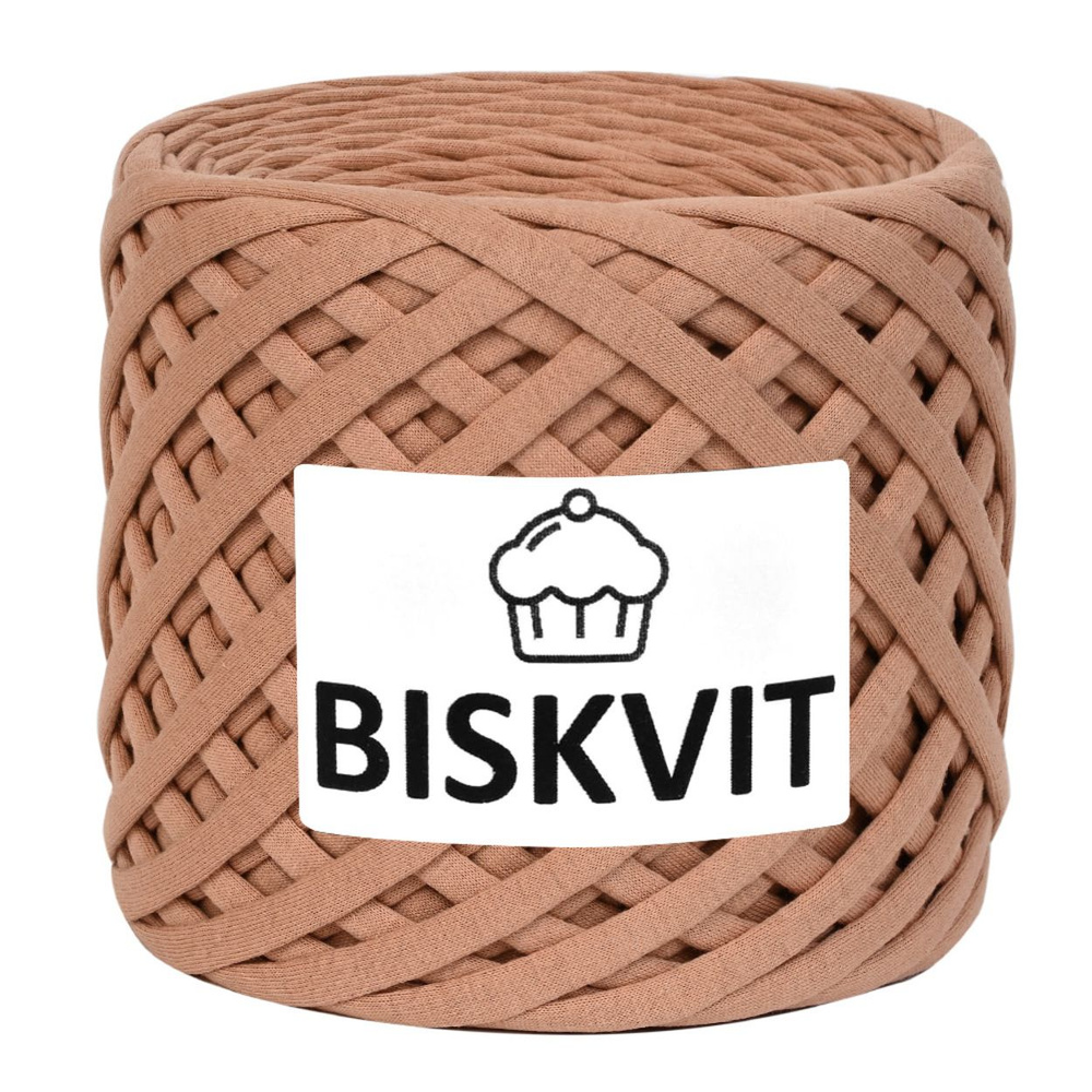 Трикотажная пряжа Biskvit (Бисквит) цвет Печенье, 330гр. 100м. (100% хлопок), 1 моток.  #1