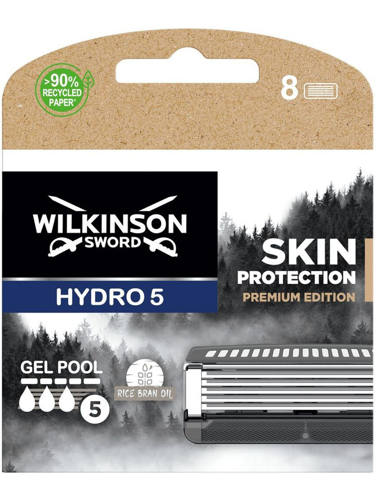 Wilkinson Sword Hydro5 Skin Protection Premium Edition Сменные кассеты для бритья, 8 шт.  #1
