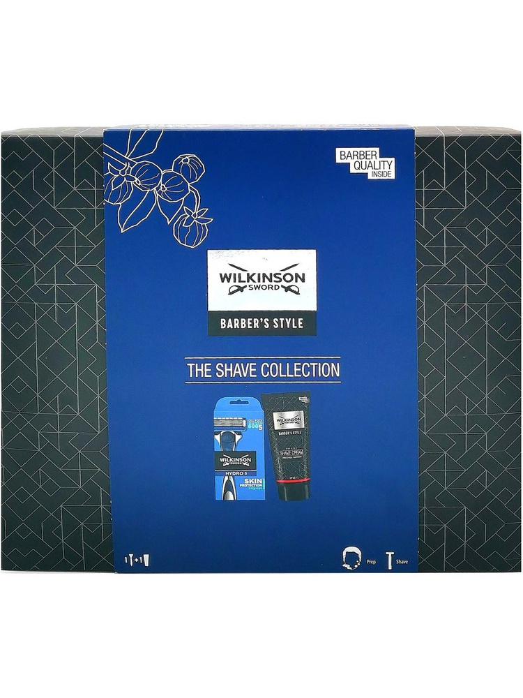 Wilkinson Sword Barber's Style The Shave Collection Мужской бритвенный набор (Станок с 1 кассетой + крема #1