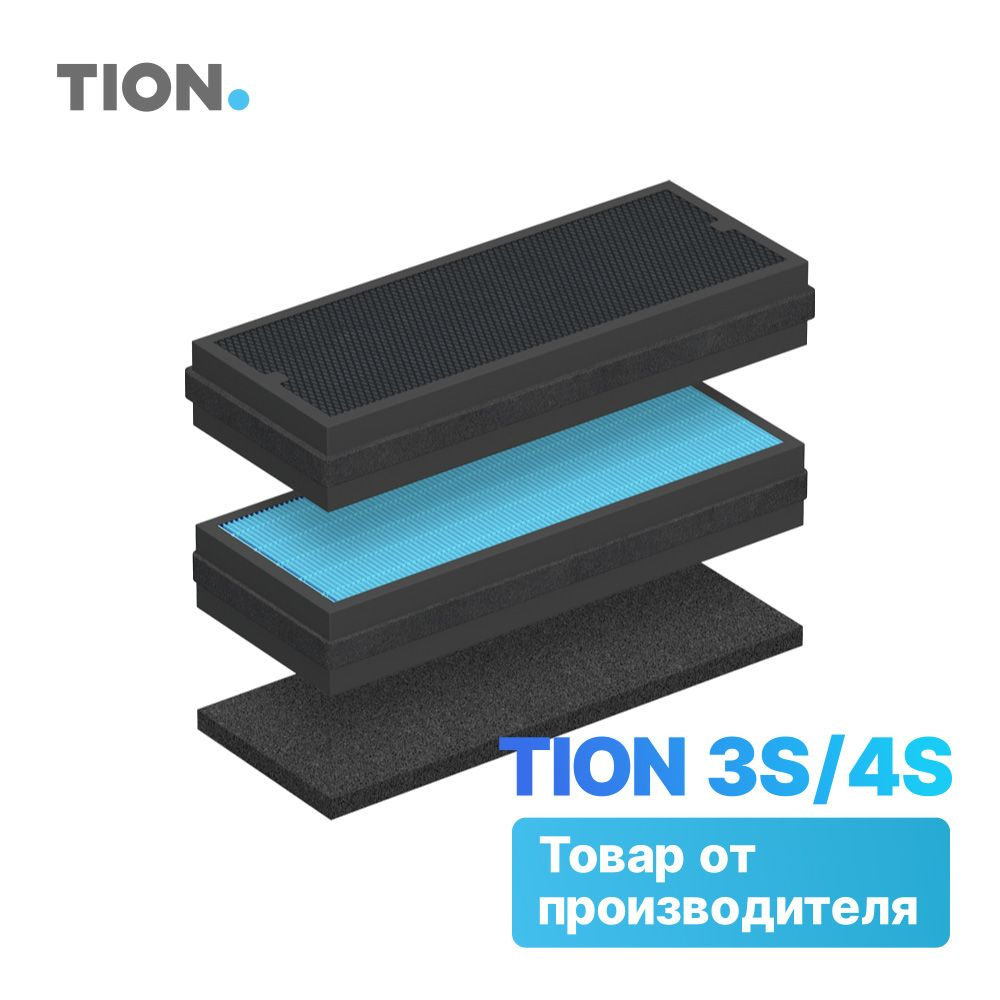 Комплект фильтров для Tion 3S / 4S Family ,4S Base ,4S Magic ,4S Plus ( G4, HEPA H13, AK-4S ) / Фильтры #1