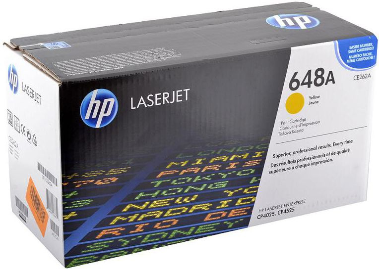 Картридж HP CE262A (648A) для HP Color LaserJet CP4025/ CP4525 yellow, 11000 страниц  #1