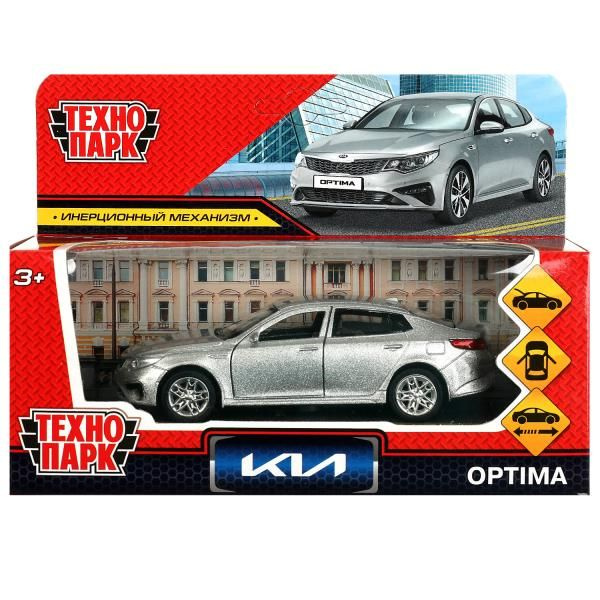 Машина металлическая, KIA Optima, серебристый, 12 см #1