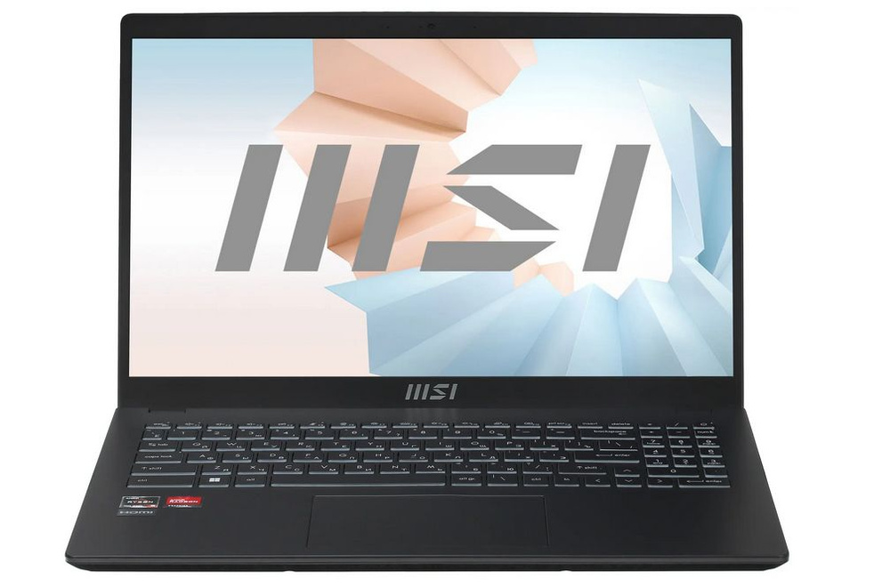 MSI Modern 15 B7M-255XRU Ноутбук 15,6", AMD Ryzen 5 7530U, RAM 16 ГБ, SSD 512 ГБ, AMD Radeon Graphics, #1