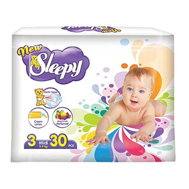 Детские подгузники NEW SLEEPY ECO PACK BABY DIAPER NO.3 (4-10 кг) 30 шт #1