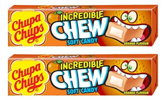 Chupa Chups Incredible Chew Конфеты жевательные апельсин, 47 гр,2уп. #1