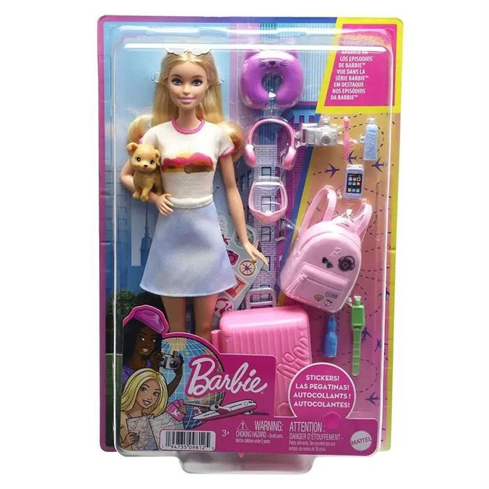 Кукла Barbie и Аксессуары, Дорожный набор со Щенком HJY18 #1