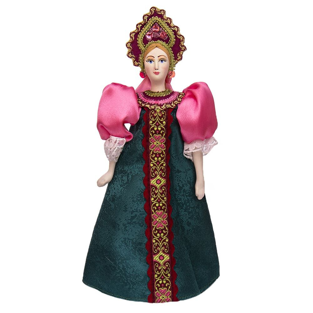 Фарфоровая кукла в русском костюме Лада 25 см #1