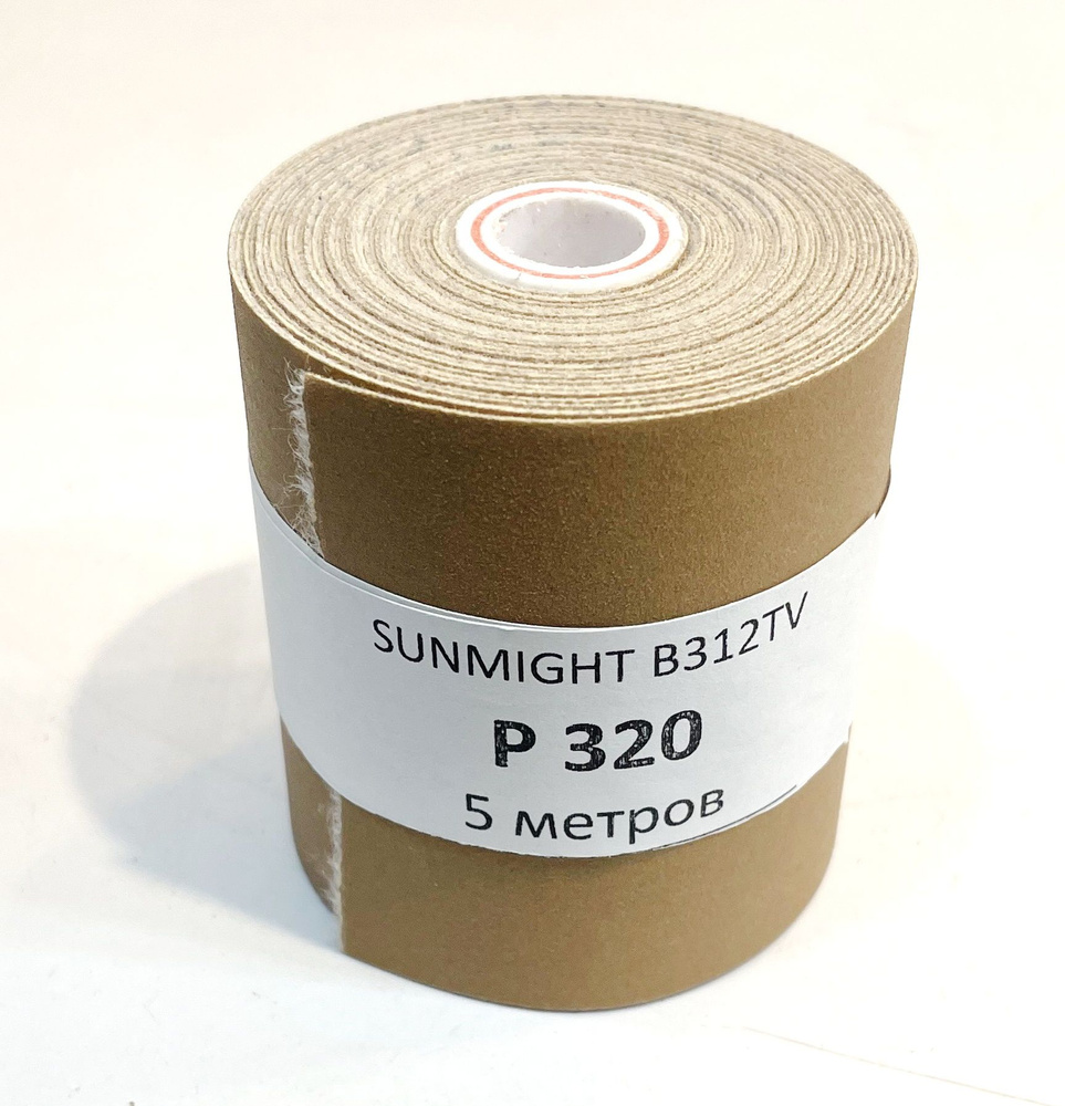 Шлифовальная полоса на липучке р-320, абразивный материал в рулоне Sunmight Gold В312Т, 70мм*5метров #1