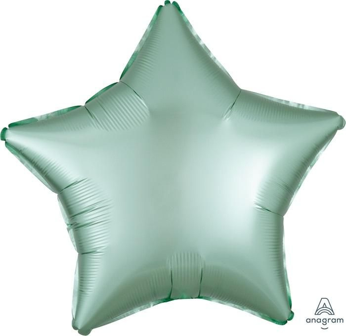 Воздушный шар, Весёлая затея, Звезда Mint Green сатин США #1
