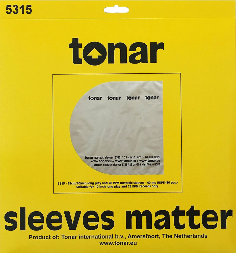 Внешний конверт Tonar OUTER SLEEVES для пластинок 10 дюймов (25 шт. в упаковке)  #1