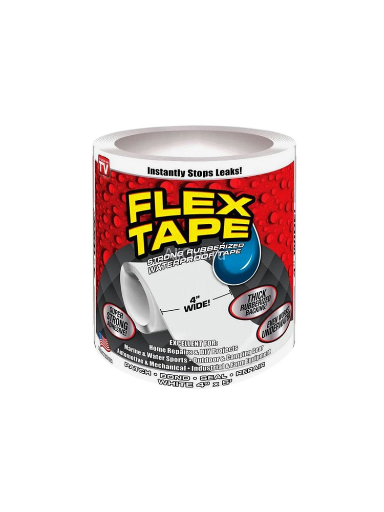 Скотч-лента-клей FLEX TAPE 10см*1,52м(25136) #1