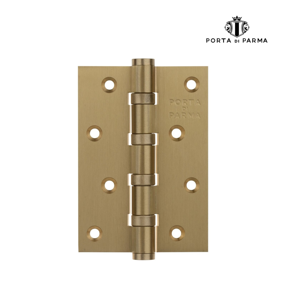 Петля дверная универсальная накладная 100х70 мм матовое золото / петли для дверей накладные 100 мм  #1