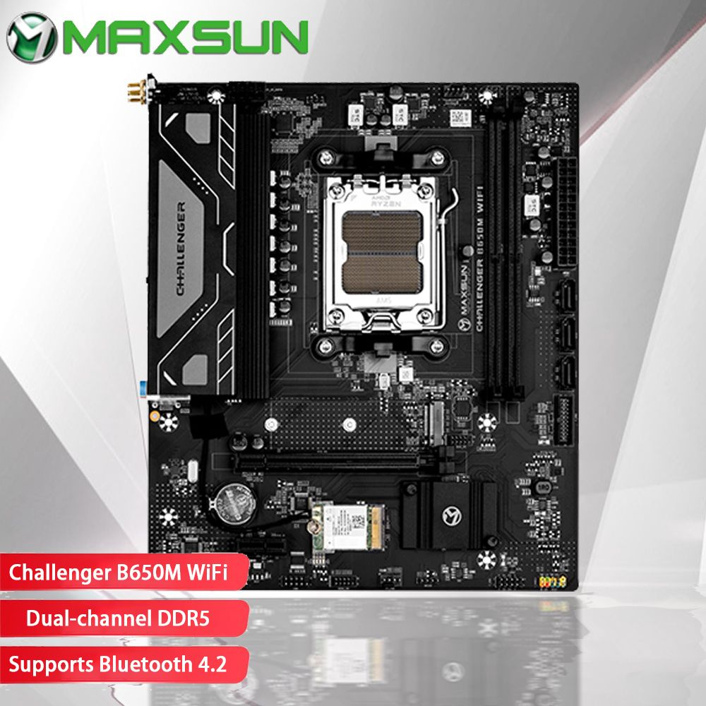 B650m pro rs wifi ddr5. Maxsun ms-challenger b650m wifi am5. maxsun ms-challenger b450m.