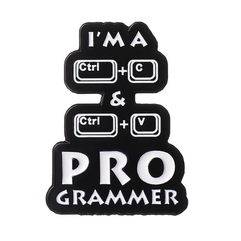 Значок металлический для АЙТИшников "I'M A PROGRAMMER" на сумку, рюкзак программисту  #1