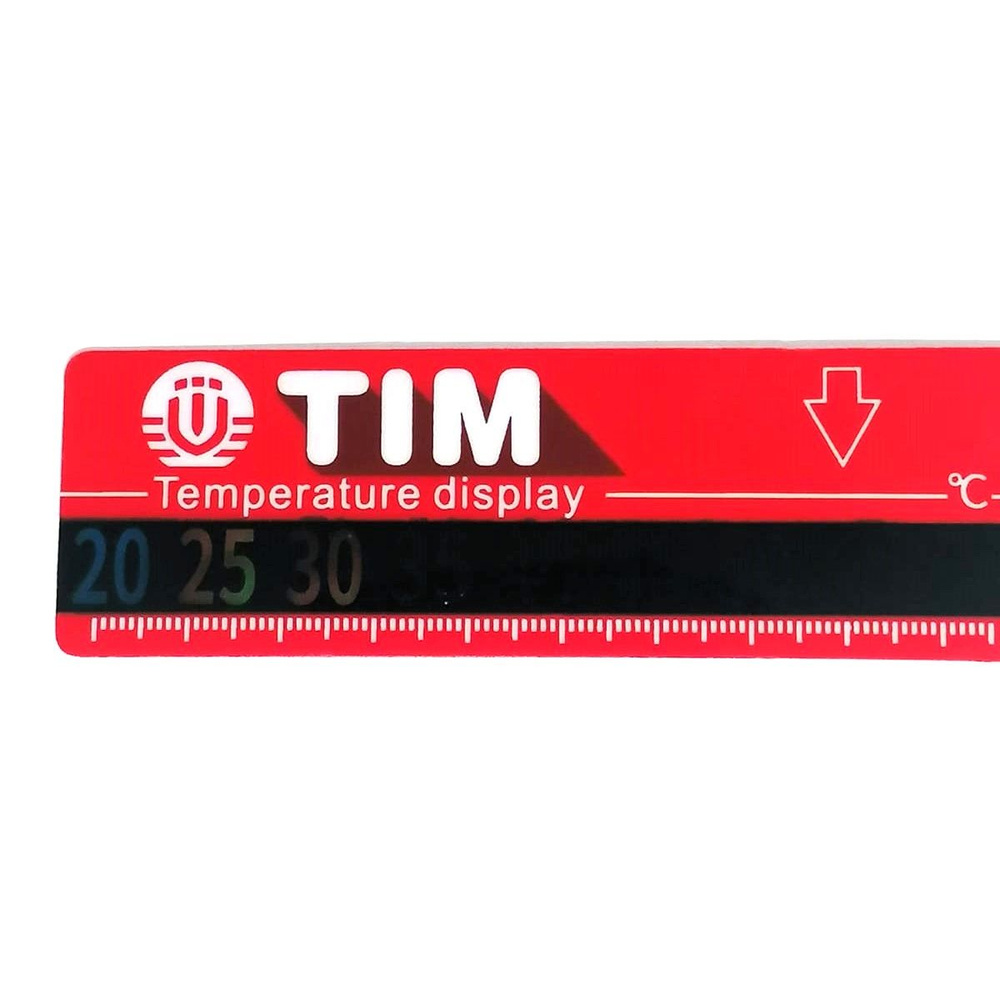 Термометр-полоска на коллекторах подачи (красный), TIM, M323-1  #1