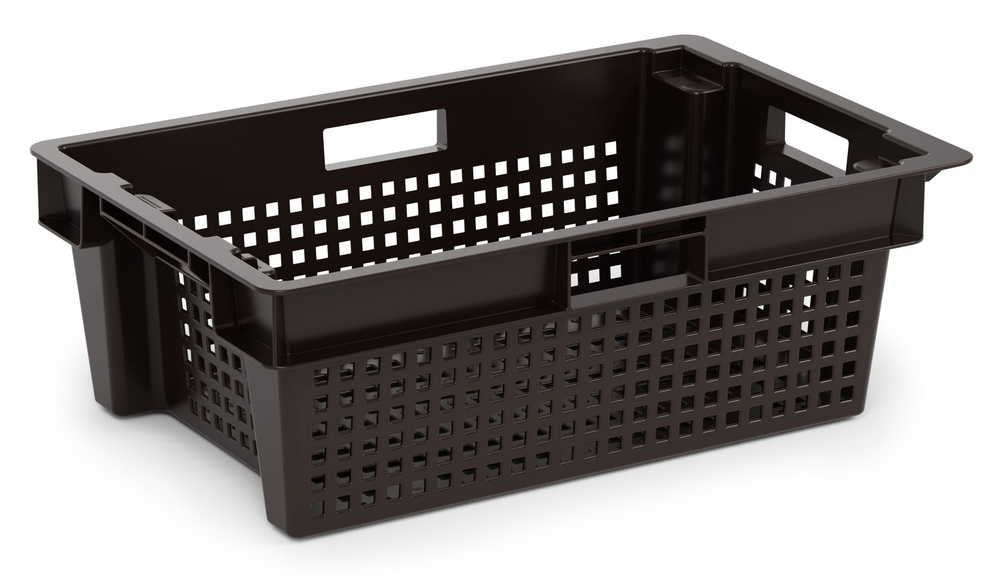Ящик для хранения универсальный Альтернатива Эконом, пластиковый, черный, размер 59х38.5х20см / хранение #1