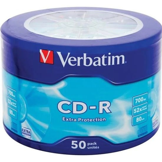 Диск Verbatim CD-R 700Mb 52x bulk (50шт) (43787) #1