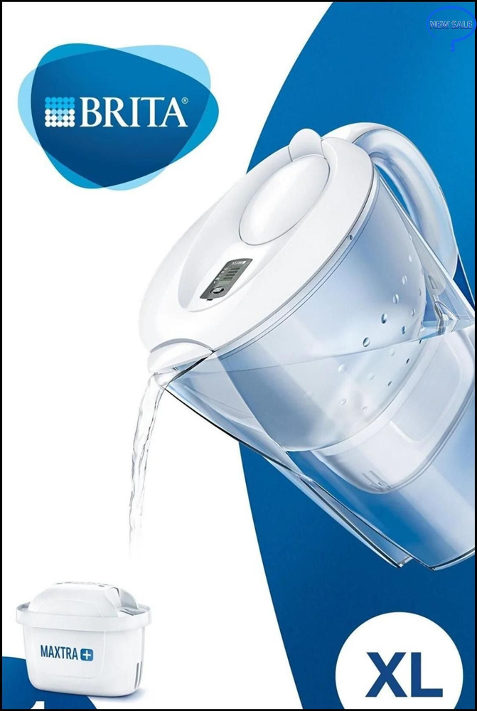 Кувшин с фильтром для воды BRITA Marella XL, 3,5 л с 1 сменным ...