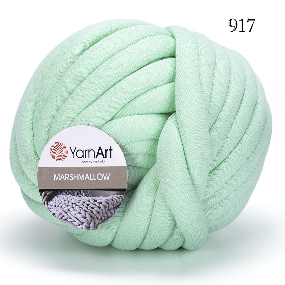 Пряжа YarnArt Marshmallow 917 Мята / ЯрнАрт Маршмеллоу / 750 гр 30 м #1