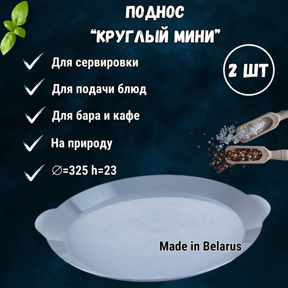 Uniplast Поднос, 33 см х 33 см, 2 шт #1