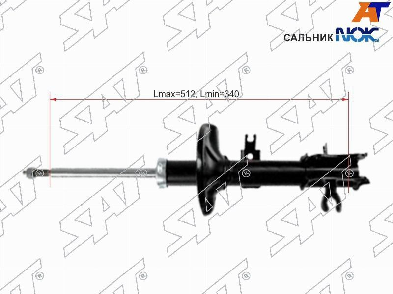 Стойка передняя Chevrolet Aveo 02-11 / Kalos 03-08 (Слева)