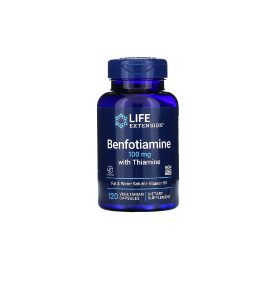 Спортивные витамины Benfotiamine with Thiamine 100 мг (Бенфотиамин с ...