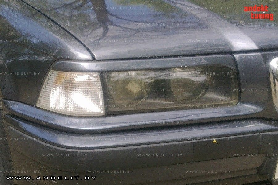 Реснички на фары (накладки) для BMW 3 E36 #1