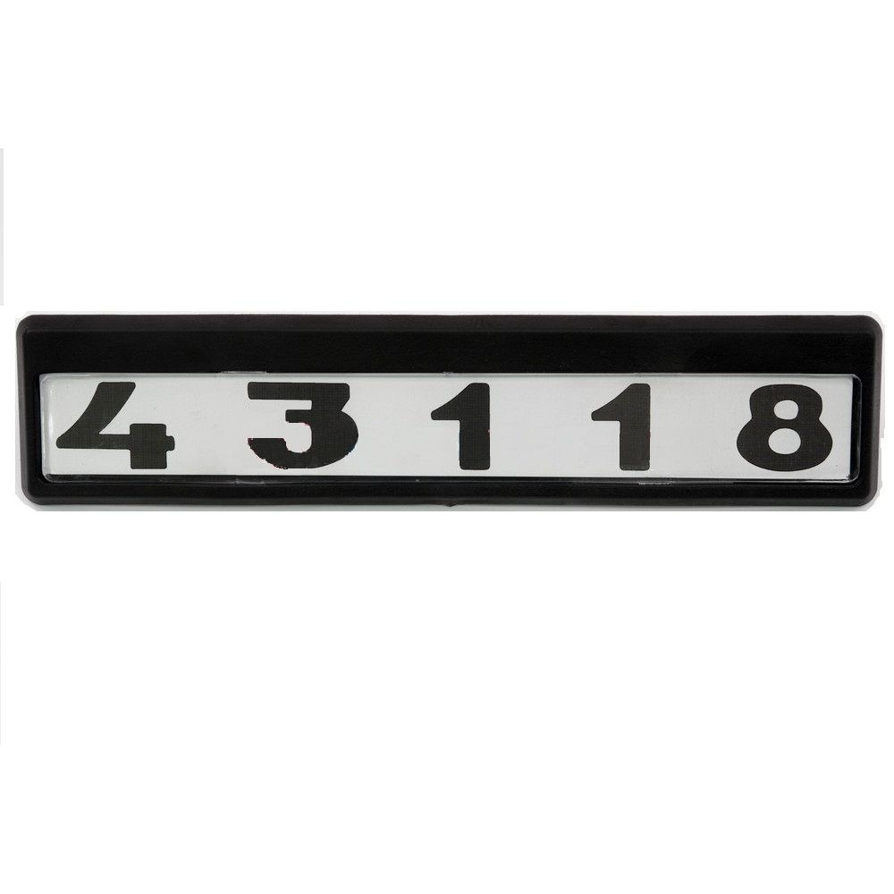 Табличка кабины 43118 старого образца ( черно/белые) #1
