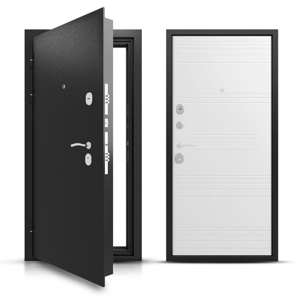 Входная металлическая дверь для квартиры ДПБ "Гранит Горизонт", Утепленный шумо-изоляционный короб, левое #1