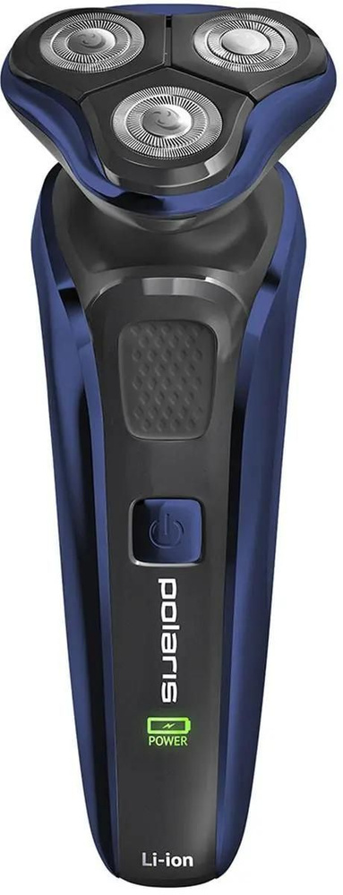 Электробритва Polaris PMR 0309RC wet/dry PRO 5 blades+, синий и черный #1