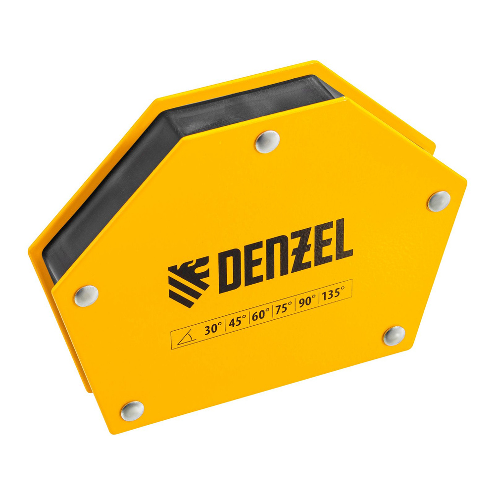 Магнитный уголок для сварки DENZEL, усилие 75 LB, углы применения 30-45-60-75-90-135 градусов, магнитный #1