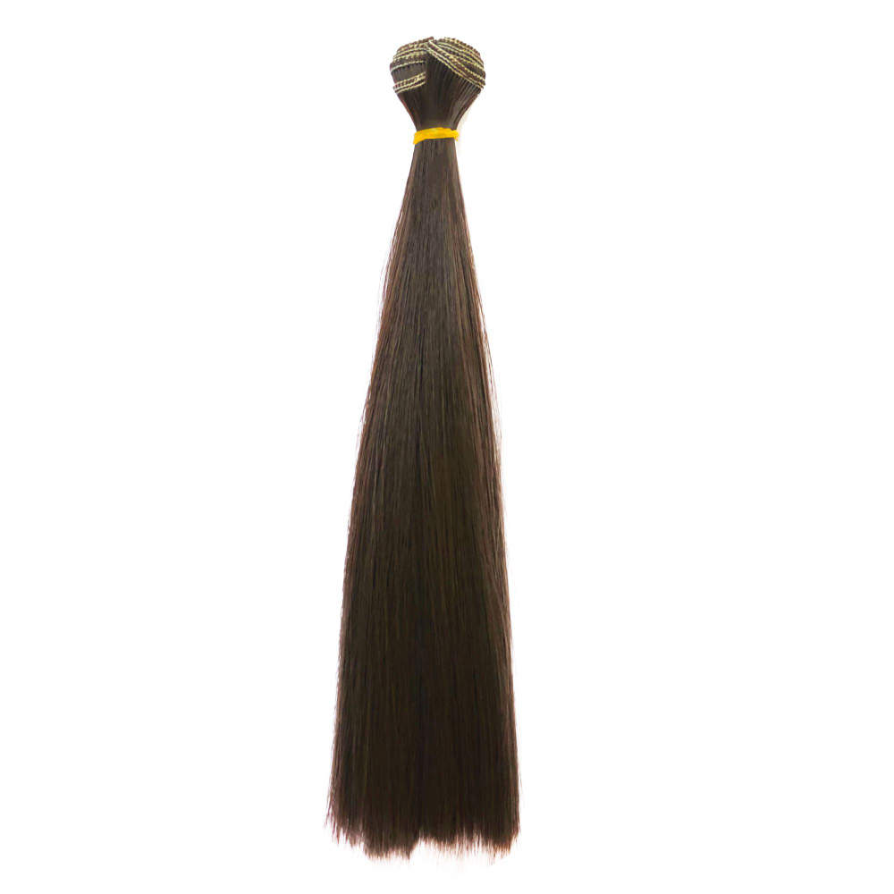 Волосы для кукол, трессы прямые, длина волос 25 см, ширина 100 см, цвет темно-коричневый  #1