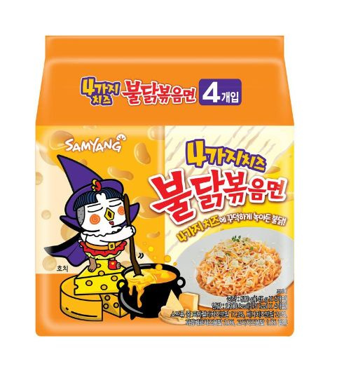 Корейская Лапша быстрого приготовления Samyang Hot Chicken Ramen Spicy Chiken 4 Cheese / СамЯнг острая #1