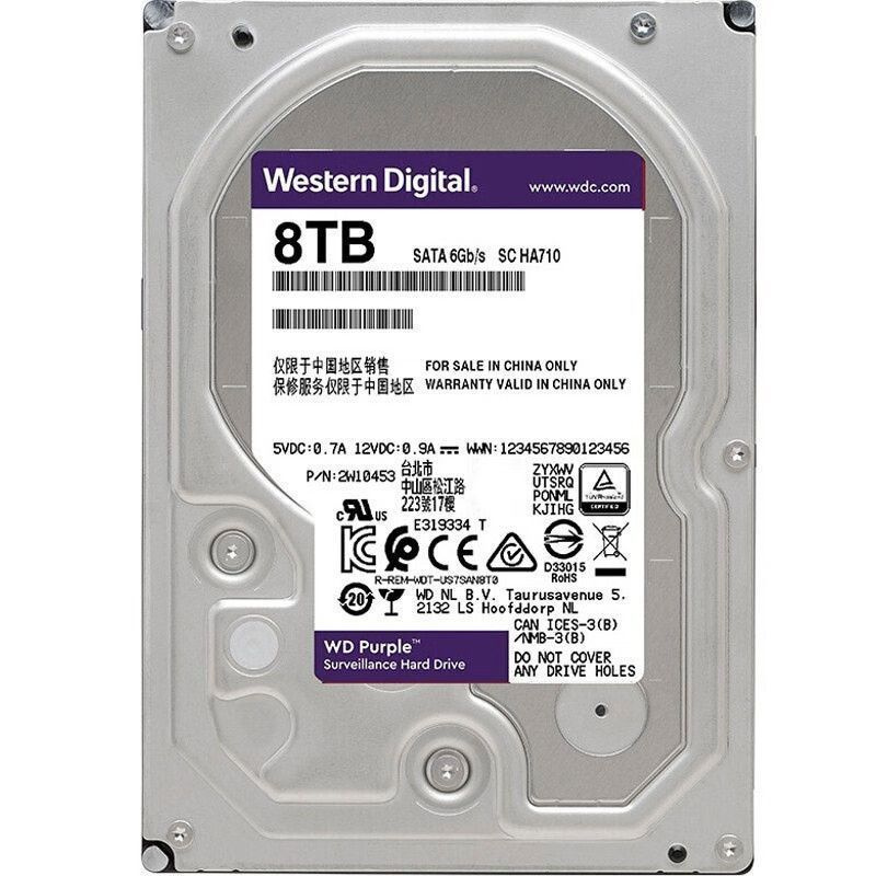 Western Digital 8 ТБ Внутренний жесткий диск WD84PURU (WD84PURU)  #1